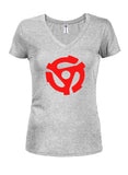 45 Record Spindle Symbol - Camiseta con cuello en V para jóvenes