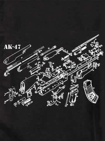 Esquema del AK-47 Camiseta para niños