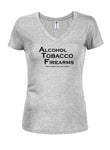 Alcool, tabac et armes à feu Who's Bringing the Chips T-shirt col en V pour juniors