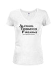 Alcool, tabac et armes à feu Who's Bringing the Chips T-shirt col en V pour juniors