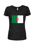 Algeria Flag Juniors V Neck T-Shirt