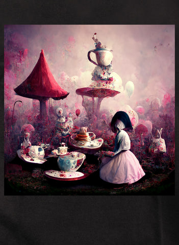Alice in Wonderland Tea Party Kids T-Shirt
