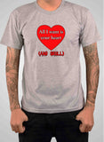 Camiseta Todo lo que quiero es tu corazón (y calavera)
