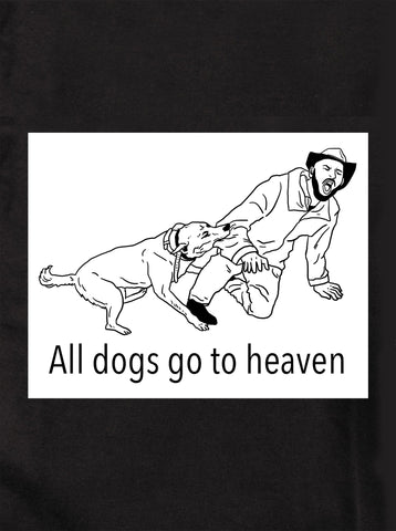 Tous les chiens vont au paradis T-shirt enfant