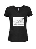 Tous les chiens vont au paradis T-shirt col en V Juniors