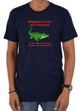 T-shirt Les alligators peuvent vivre jusqu'à 100 ans