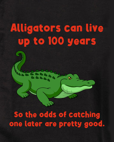Alligators can live up to 100 years Kids T-Shirt