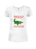 Camiseta Los caimanes pueden vivir hasta 100 años.