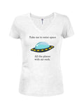 All the places with air suck Juniors V Neck T-Shirt