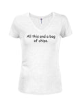 T-shirt Tout cela et un sac de chips