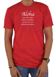 Camiseta Aloha puede significar hola o adiós