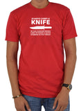 Camiseta Siempre lleva un cuchillo contigo