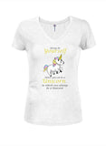 Soyez toujours vous-même, sauf si vous pouvez être une licorne T-shirt à col en V pour juniors