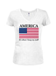 T-shirt Amérique C'est là que je garde mes affaires