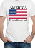 Camiseta América Es donde guardo mis cosas