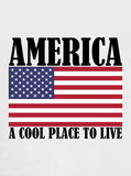 T-shirt Amérique, un endroit cool où vivre
