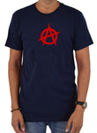 Camiseta con símbolo de anarquía