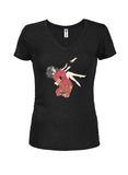 Anime - Falling Juniors V Neck T-Shirt