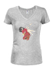 Anime - Falling Juniors V Neck T-Shirt