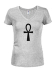 Ankh Symbol T-shirt col en V pour juniors