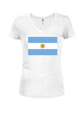 Argentinian Flag Juniors V Neck T-Shirt