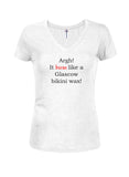 Argh ! Ça brûle comme une cire de bikini de Glasgow ! T-shirt col V junior