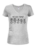 The Ass Family - Camiseta con cuello en V para jóvenes