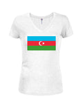 Azerbaijan Flag Juniors V Neck T-Shirt