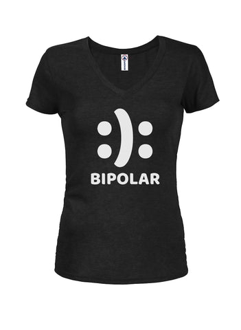 BIPOLAR Juniors V Neck T-Shirt