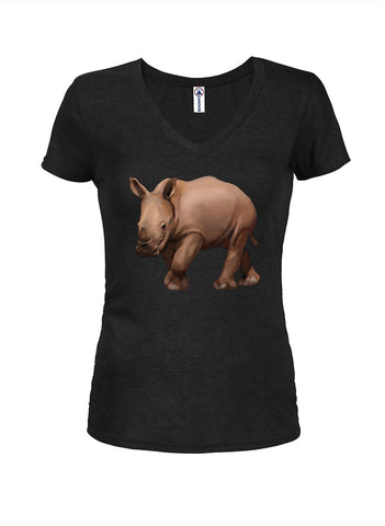Baby Rhino Juniors V Neck T-Shirt