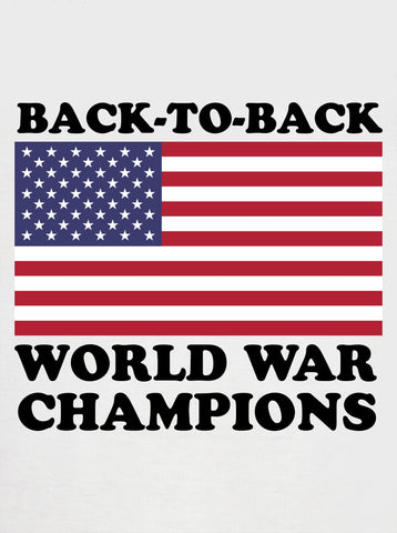 Campeones consecutivos de la Guerra Mundial Camiseta para niños