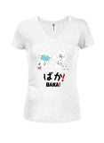 ¡BAKA! Camiseta con cuello en V para jóvenes