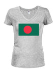 Bangladesh Flag Juniors V Neck T-Shirt
