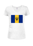 Camiseta de la bandera de Barbados
