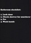 Liste de contrôle de la salle de bain T-shirt enfant