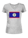 Belizean Flag Juniors V Neck T-Shirt