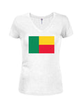 Beninese Flag Juniors V Neck T-Shirt