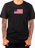 Camiseta de la bandera americana Betsy Ross 13 Colonias