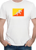 T-shirt drapeau bhoutanais