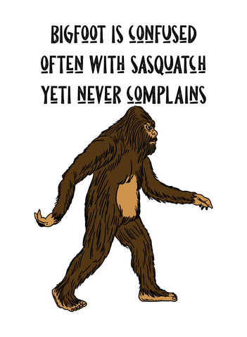 Bigfoot está confundido Camiseta para niños