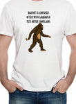 Camiseta Bigfoot está confundido