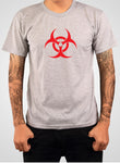 Camiseta con símbolo de riesgo biológico
