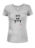 Bite Me Juniors T-shirt à col en V