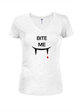 Bite Me Juniors T-shirt à col en V