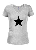 Black Star Juniors V Neck T-Shirt