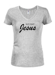 But First Jesus Juniors V Neck T-Shirt