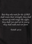 But they who wait for the LORD shall renew their strength Kids T-Shirt
