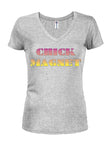 CHICK MAGNET Juniors V Neck T-Shirt