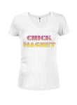 CHICK MAGNET Juniors V Neck T-Shirt