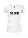 College Juniors V Neck T-Shirt